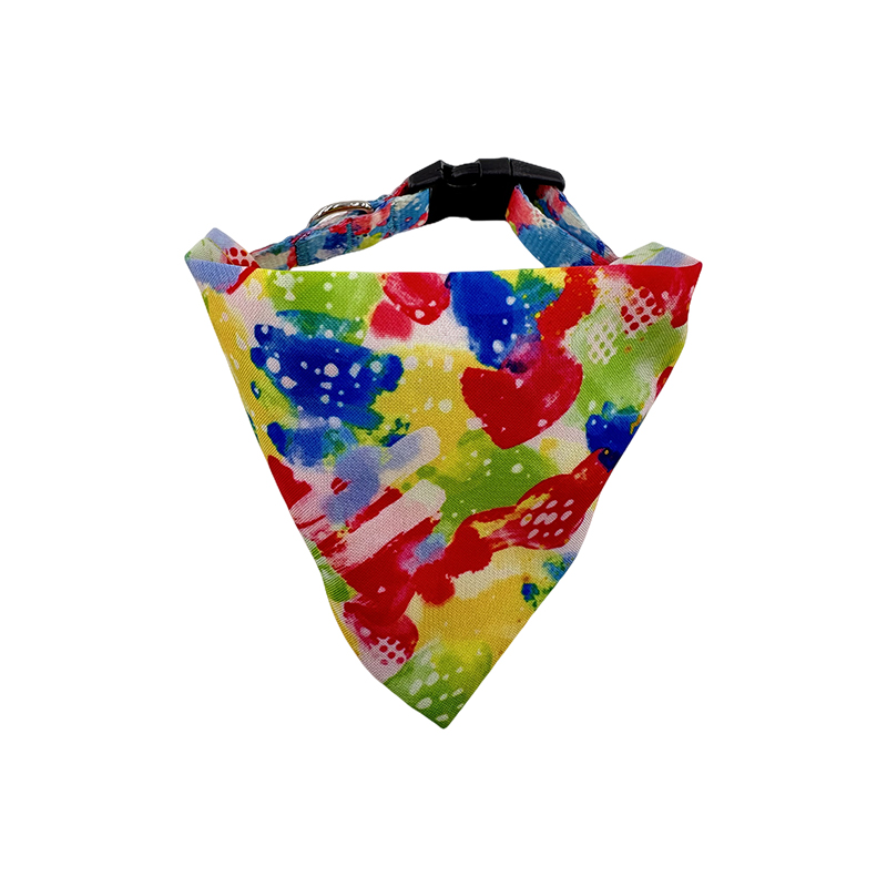 Conjunto de bandana y coletero a juego con collar para perros ajustable